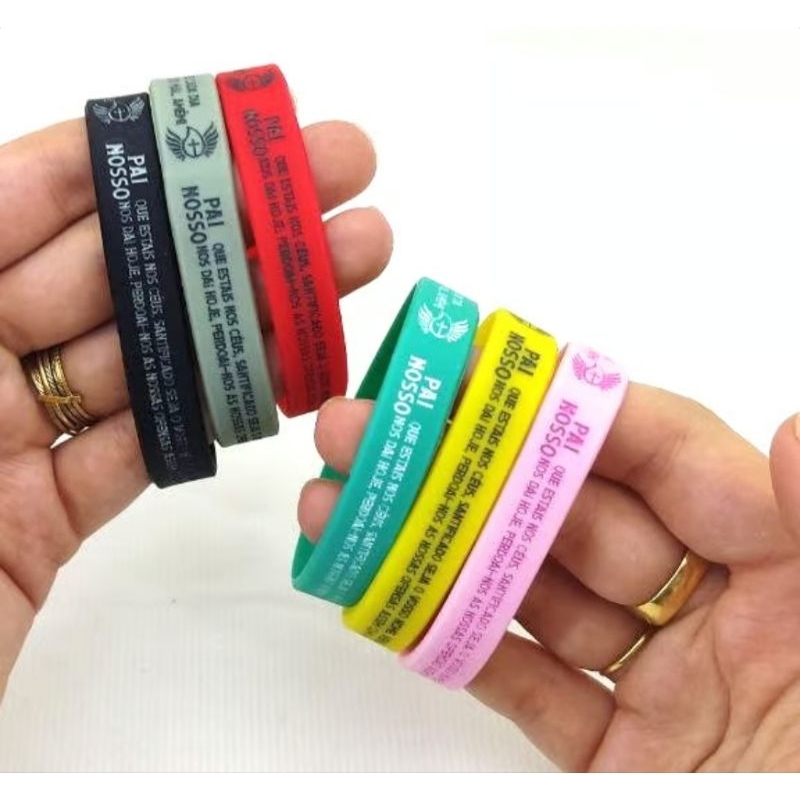 Pulseira Silicone Pai Nosso