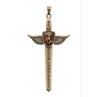 Pingente Espada São Miguel 7,8cm em Oferta na Shopee