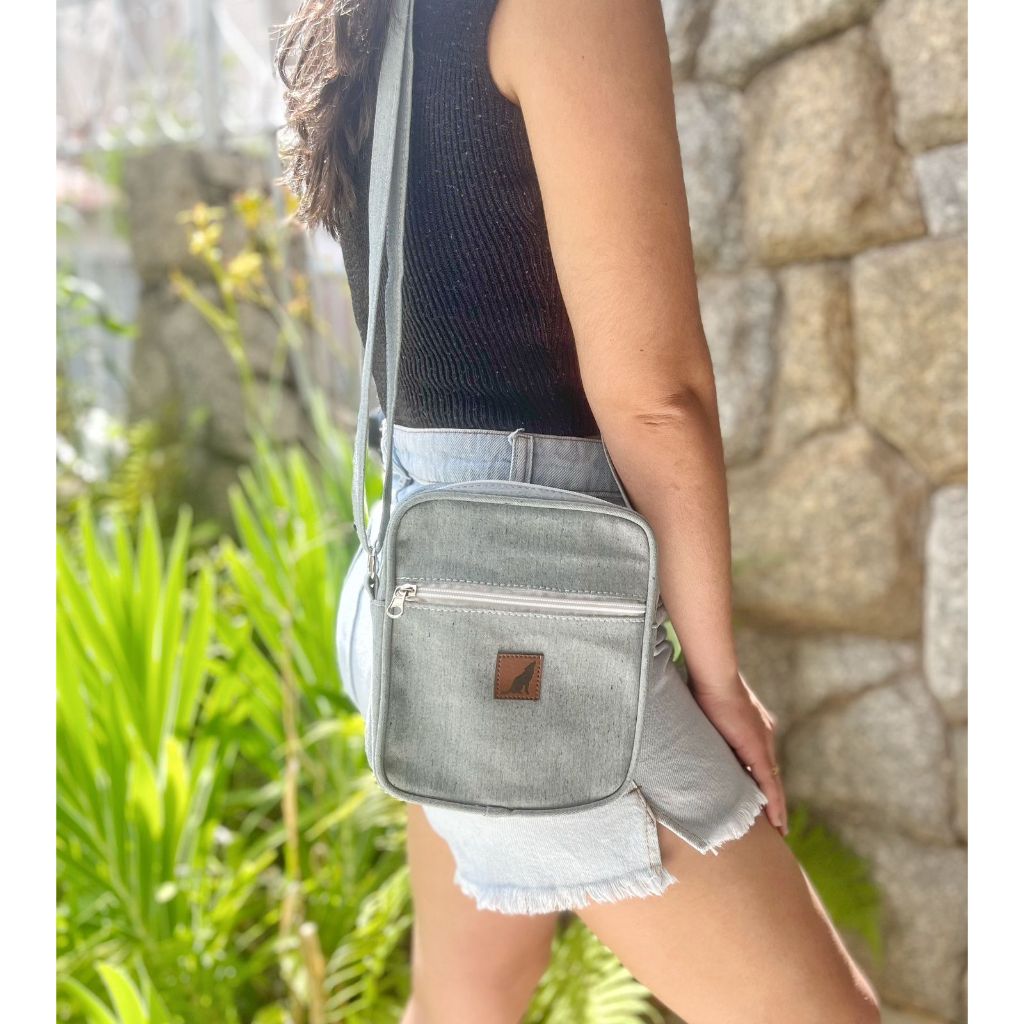 Bag Jeans Bolsa Transversal Fermina de Ombro Tiracolo com alça regulável em Oferta na Shopee