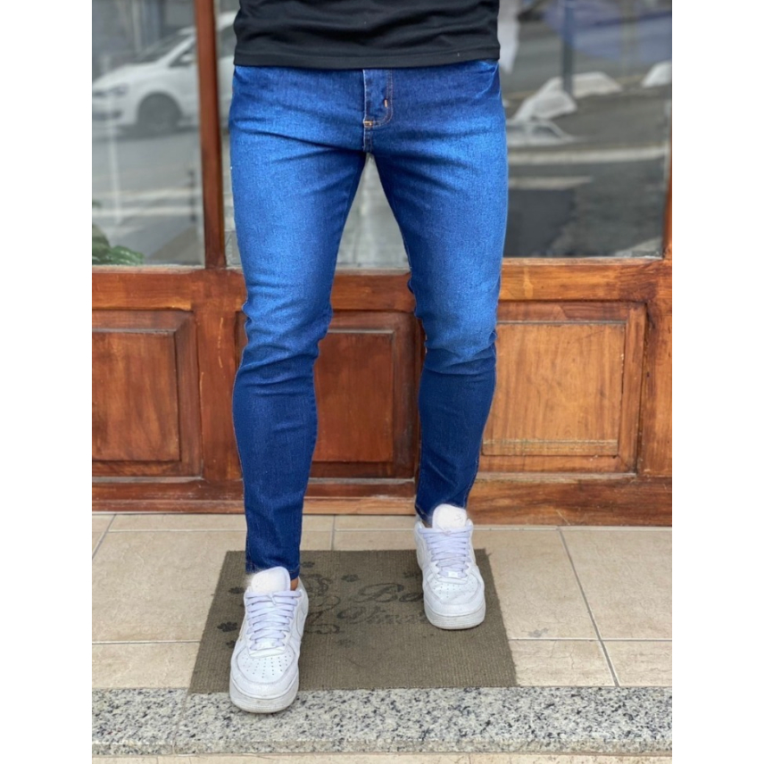 Kit 3 Calças Jeans Masculina Slim Elastano