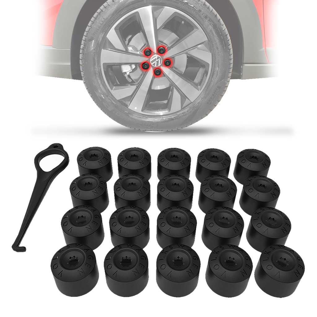 Tampa Capa Do Parafuso Roda Golf Polo Bora Fox Jetta Passat Gol Voyage Saveiro T-Cross