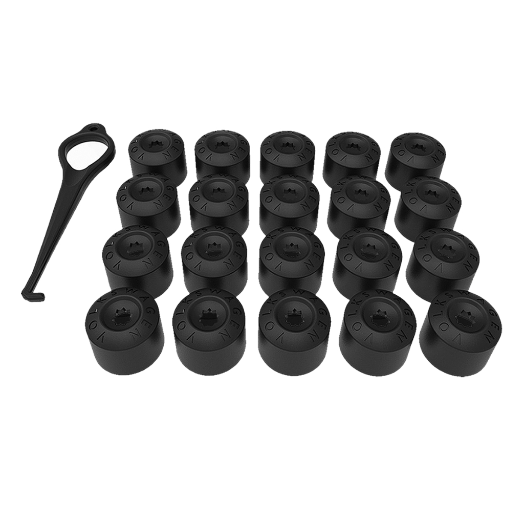 Kit Capas Parafuso Roda Vw T-Cross Nivus Polo Virtus Fox Jetta Bora Passat Golf Variant Gol Voyage Saveiro Crossfox Spacefox Taos  Up Santana