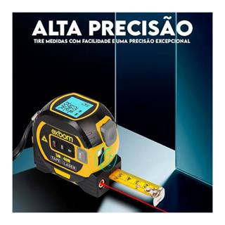 Trena Laser Digital Multifuncional  Visor LCD Medição Laser 40M  [3 Em 1] em Oferta na Shopee