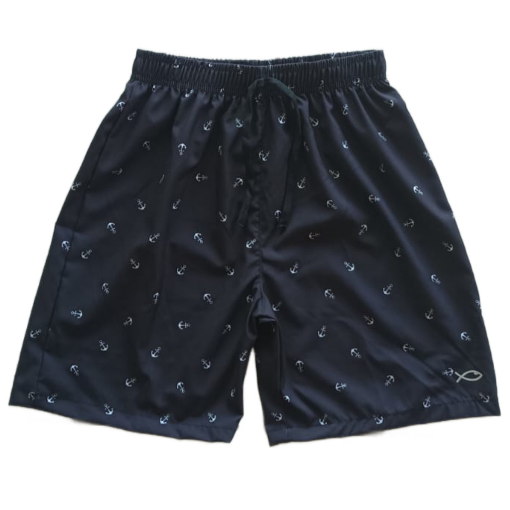 Short Masculino Tactel Com Elastano Praia Estampado Bermudas Elastano Várias Estampas