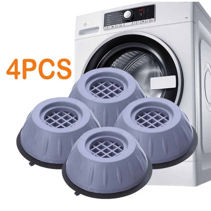 Kit Com 4 Unidades Protetor Pé Máquina Niveladores lavadora De Roupas Secadora Anti Vibração Suporte Nivela Para Fugao