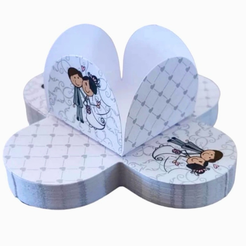 50~400 FORMINHAS PARA DOCES NOIVINHO 4 PÉTALAS PT95// em Oferta na Shopee