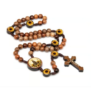 Terço Nossa Senhora Aparecida Girassol em Oferta na Shopee