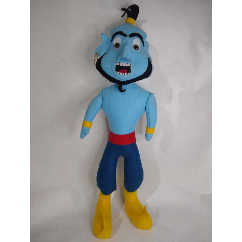 Boneco  em feltro gênio do filme Aladim desenho gênio da lâmpada aladim filme disney