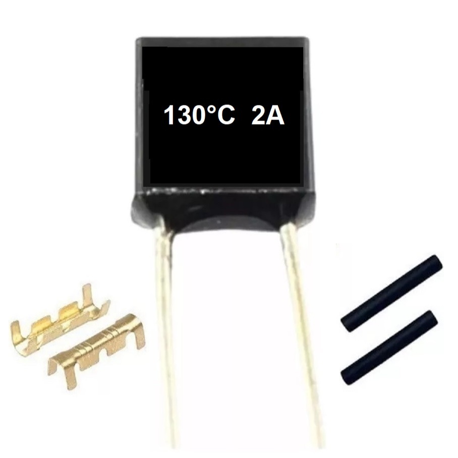 2 Fusível Térmico 2A 130 Graus 130C 130°C 127V 250V