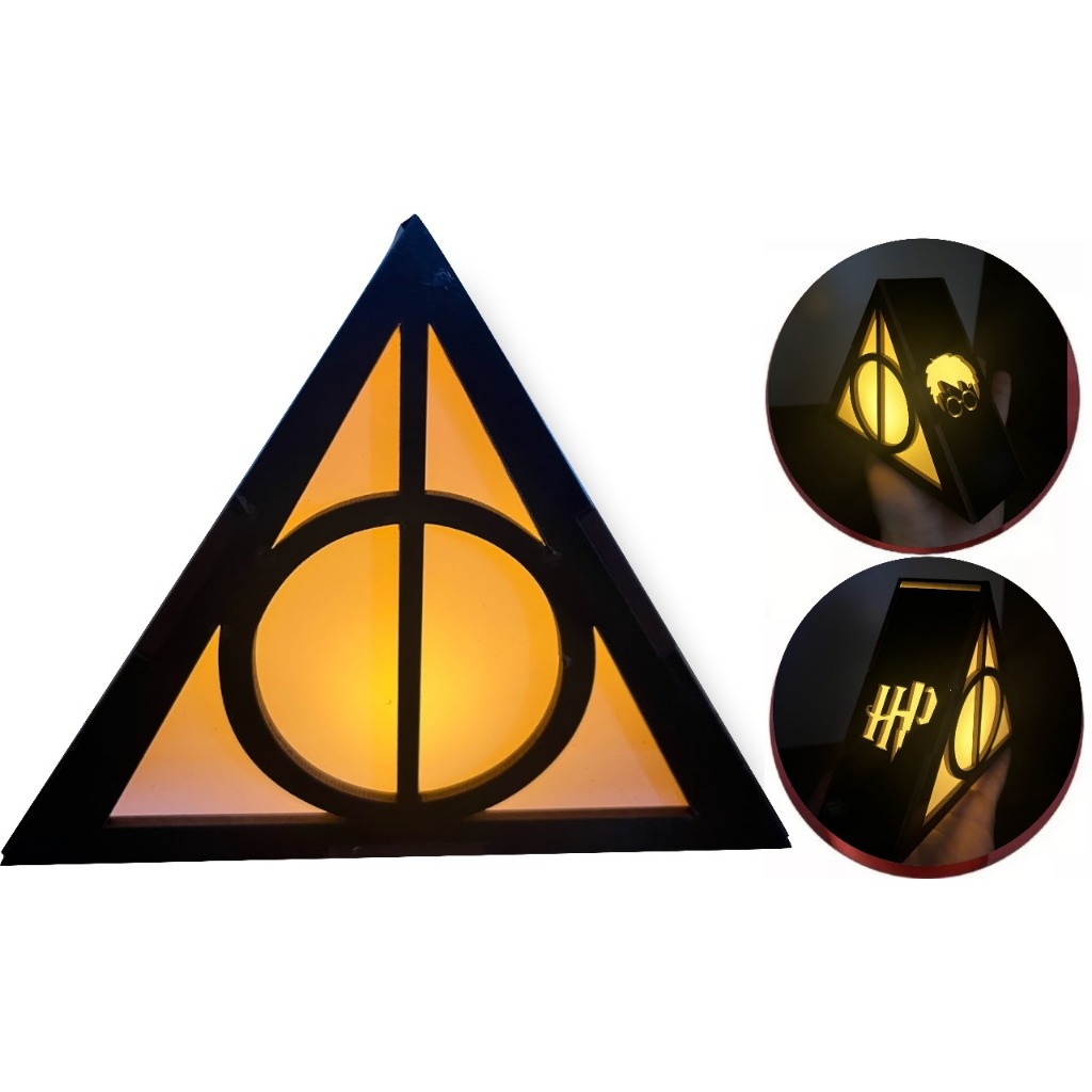 Luminaria Abajur Harry Potter Luminaria Reliquia Rapido De Mesa Decorativa Geek Gamer