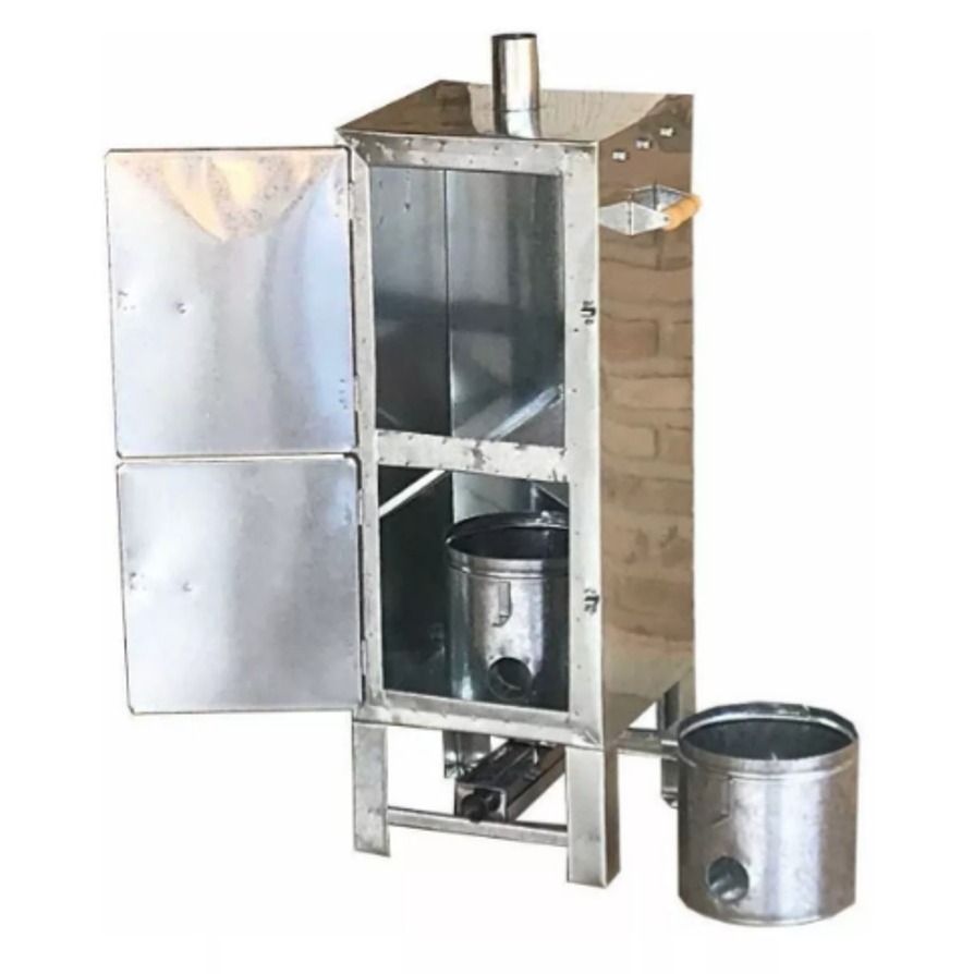 Defumador Caseiro Domestico Inox 430 Eliza 30x30x80 Promoção