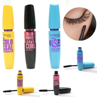 Rímel Máscara de Cílios A Prova d'Água Volume Extremo Curvatura Alongador Preto Longa Duração Maquiagem Febella em Oferta na Shopee
