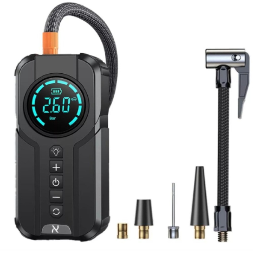 Bomba De Ar Inteligente Sem Fio 180psi Pneu Calibrado Carro Bike Moto Tomate Mxb002 em Oferta na Shopee