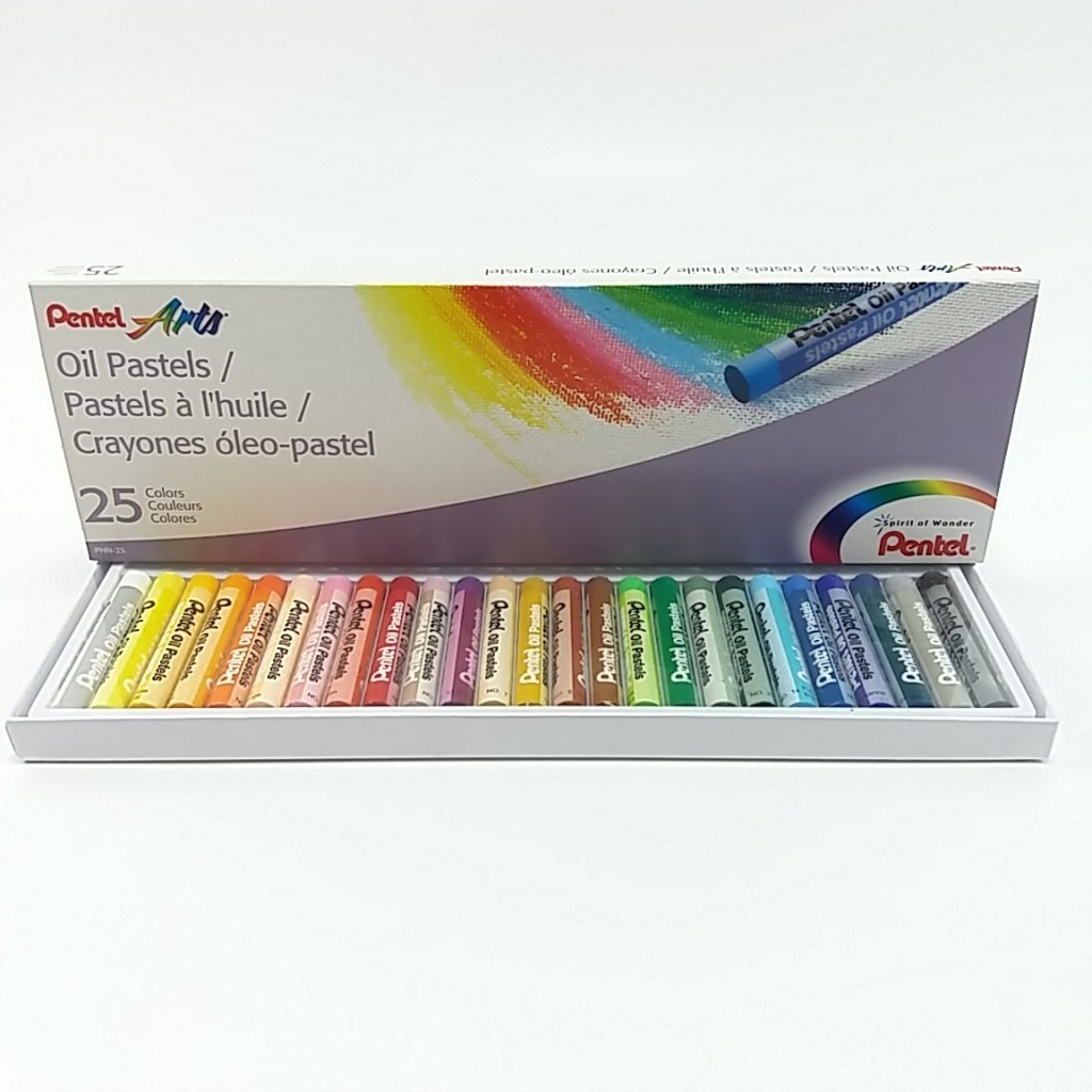 Giz Pastel Oleo Pentel 25 Cores.