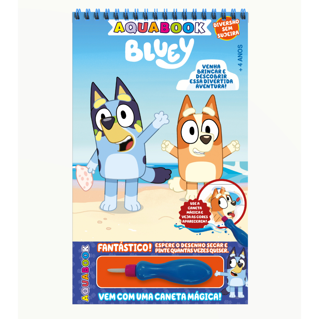 Aquabook Bluey - com Caneta Mágica - Books & Magazines