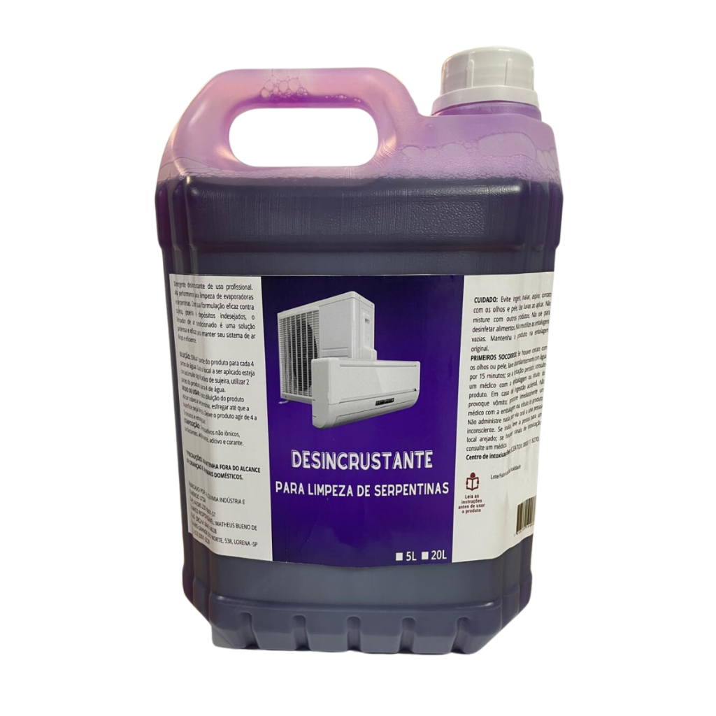 Detergente Limpeza De Serpentina Ar Condicionado 5 Litros