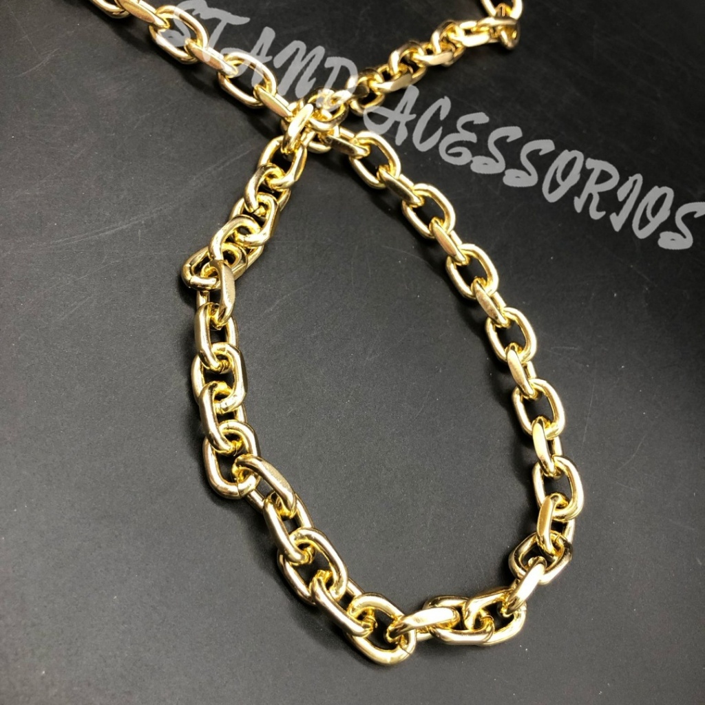 5 Metros de Corrente Dourada em Alumínio no tamanho 3.0mm