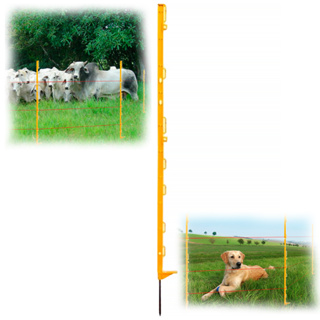 20 Hastes Plástica Estaca Cerca Elétrica Rural 1,05 Metros em Oferta na Shopee