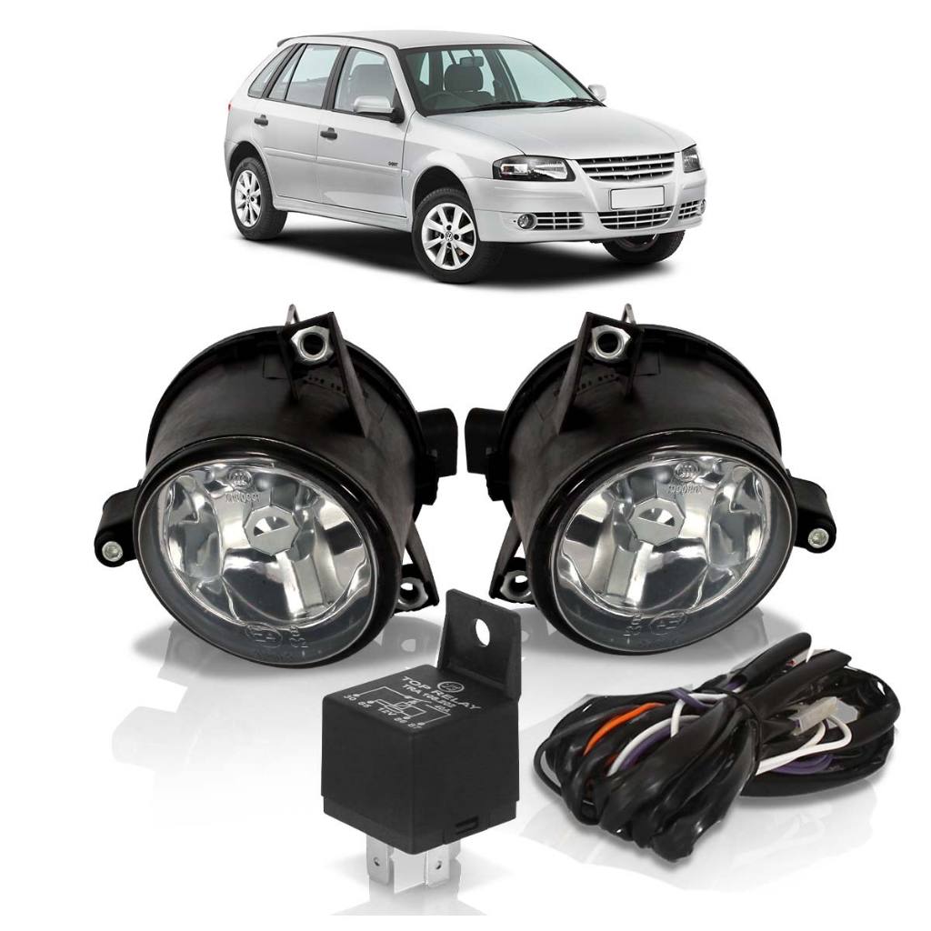 Kit Farol Milha Auxiliar Gol G4 2006 2007 2008 2009 2010 2011 2012 2013 2014 em Oferta na Shopee