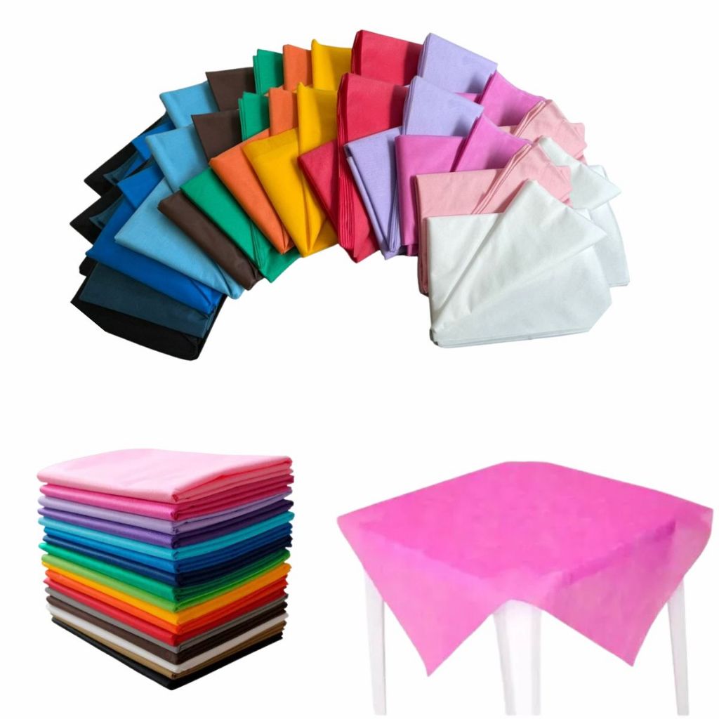 TNT Toalha de Mesa 10 Unidades Festa Decoração De Mesa 1m x 1m Escolha A Cor em Oferta na Shopee