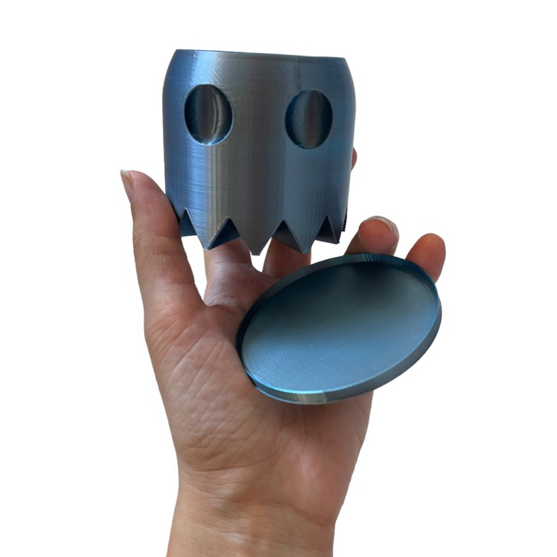 Vasinho suculenta Fantasma Pac Man - Decoração - Plantas - acompanha pratinho