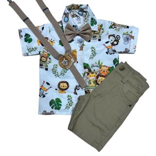 Conjunto Tematico Safari BABY AQUARELA LUXO ENVIO JÁ em Oferta na Shopee