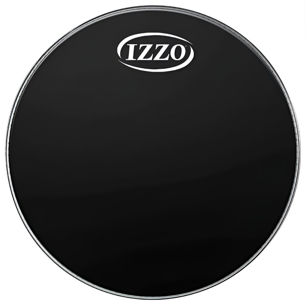 Pele Batedeira Para Bumbo Surdo 22 Polegadas Izzo Com Napa Preta IZZ6695