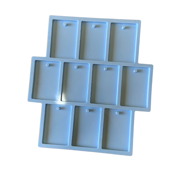 Molde Silicone Retangular 6x4 Tag Resina Chaveiro Foto M92 em Oferta na Shopee