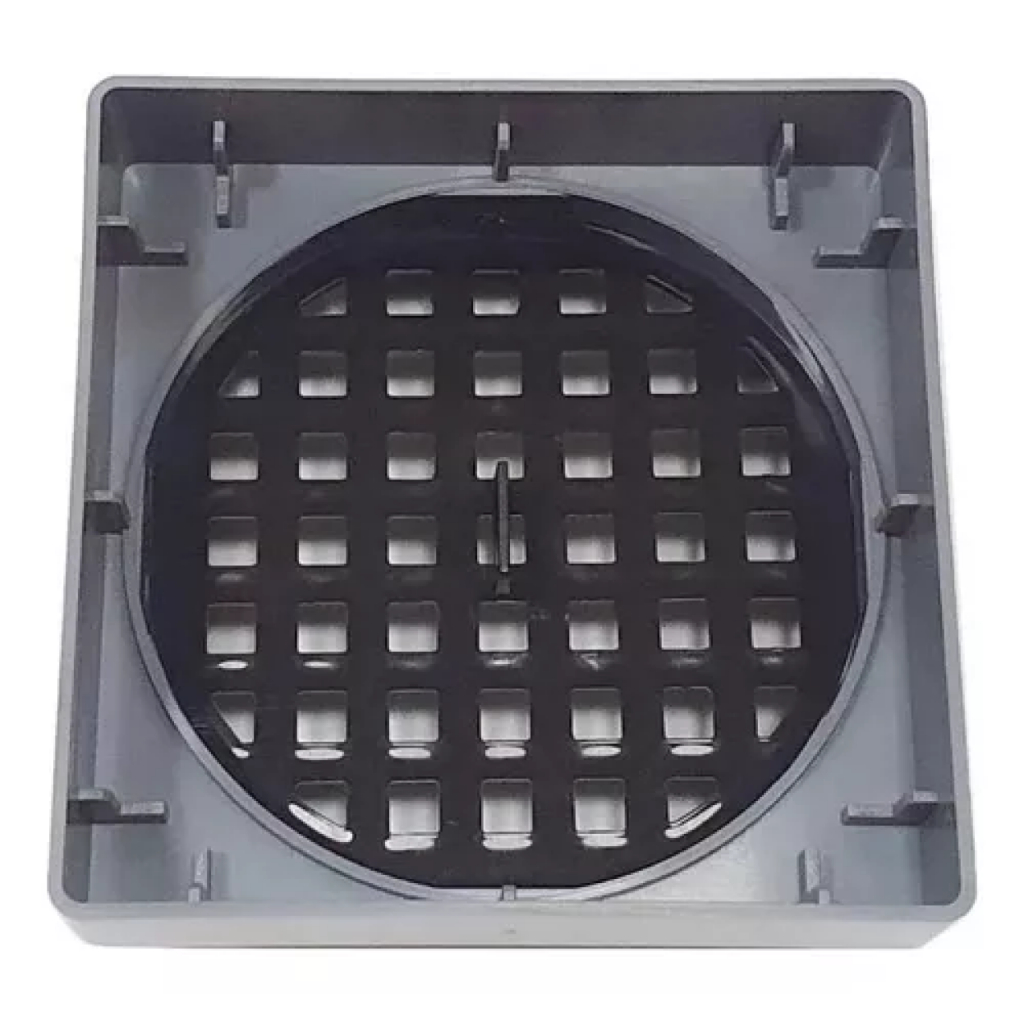 Ralo Oculto 15x15 Seca Piso Porcelanato Inteligente Cinza