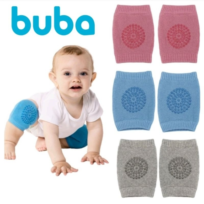 Joelheira Para Bebê Engatinhar Buba - Antiderrapante, Proteção para Bebês, Macia e confortável