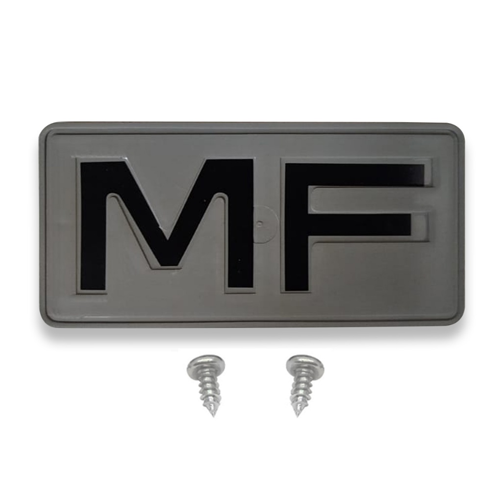 Emblema Grade Dianteira Tratores Massey Ferguson 235/ 250/ 265/ 275/ 283/ 285/ 290/ 292/ 295/ 296 - Kit