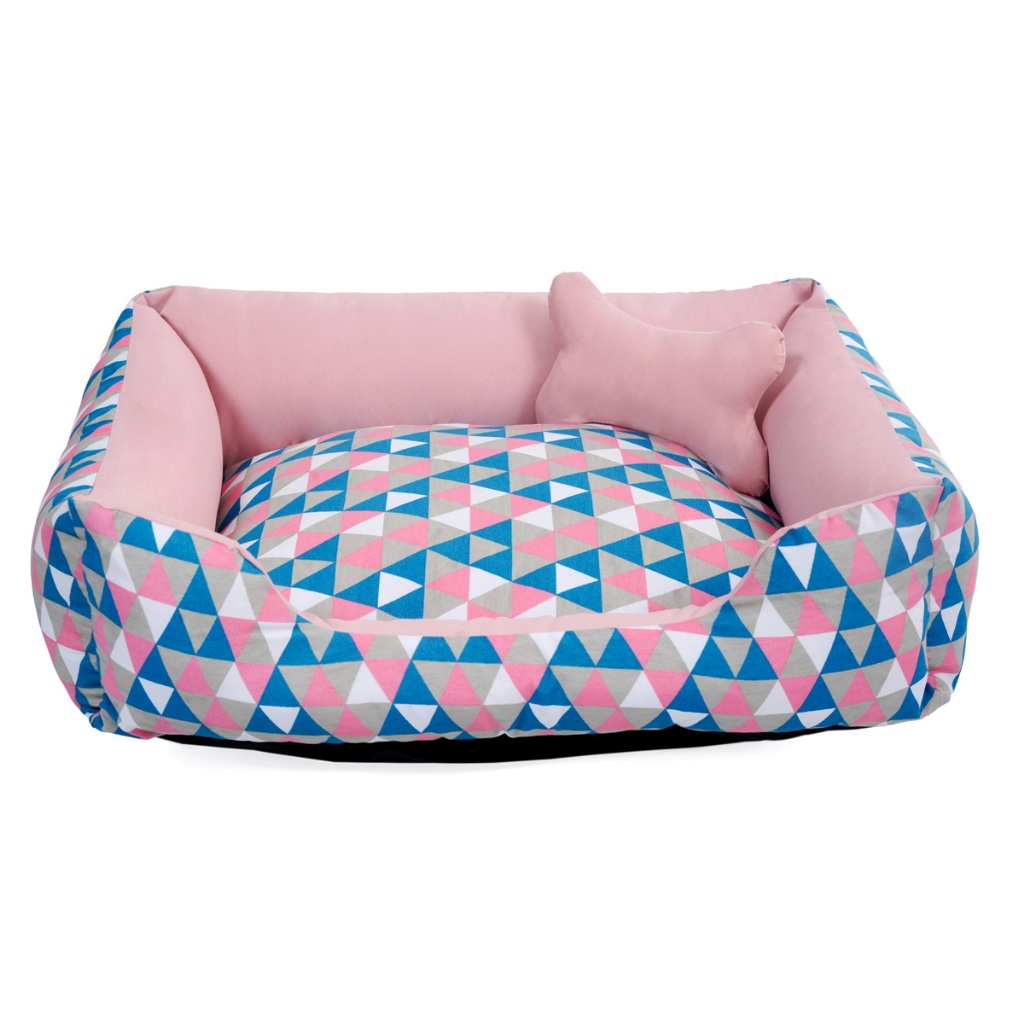 Caminha Pet Cama Dog Cama Pet Pequeno Cama Pet Médio Cama Pet Grande c/ Ziper 100% Algodão e Fundo Impermeavel + Osssinh