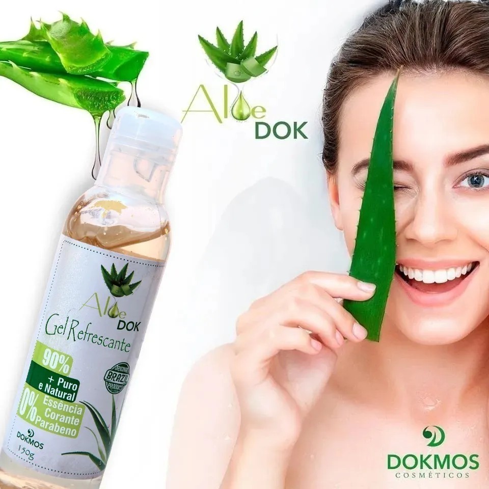 Gel de Babosa Hidratante Calmante e Regenerador Pos Depilatorio Regenerador 150g AloeDok