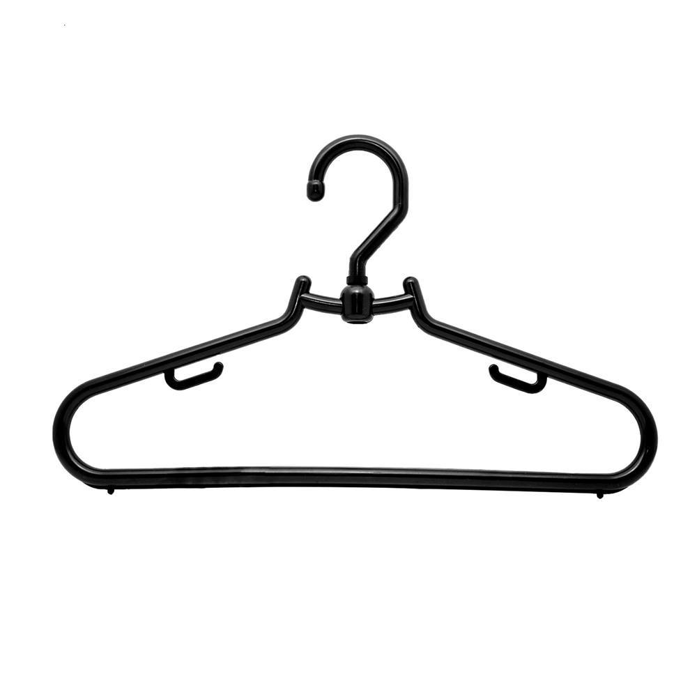 Kit C/ 100 Cabides Expositor Giratorios Preto Leve 41 Cms