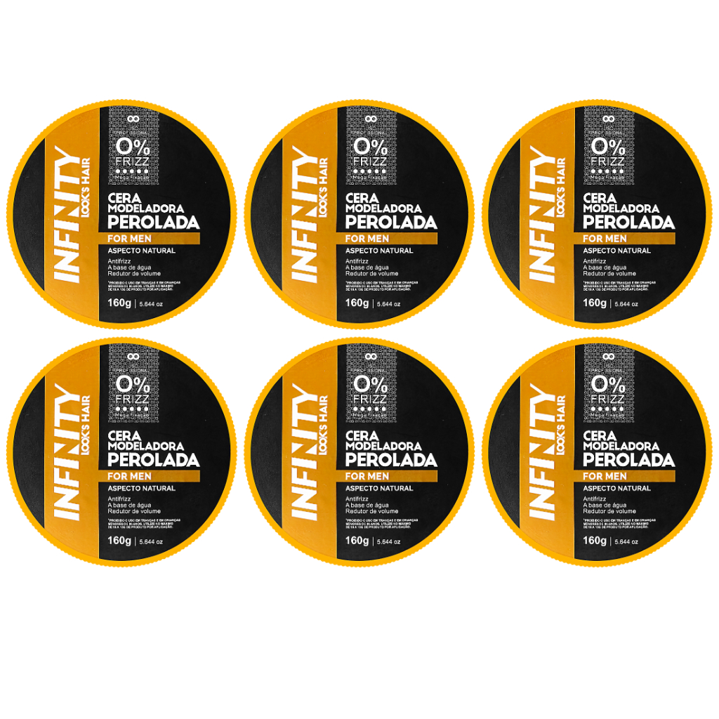 Cera Modeladora Perolada 160g INFINITY LOOKS HAIR 6 Un