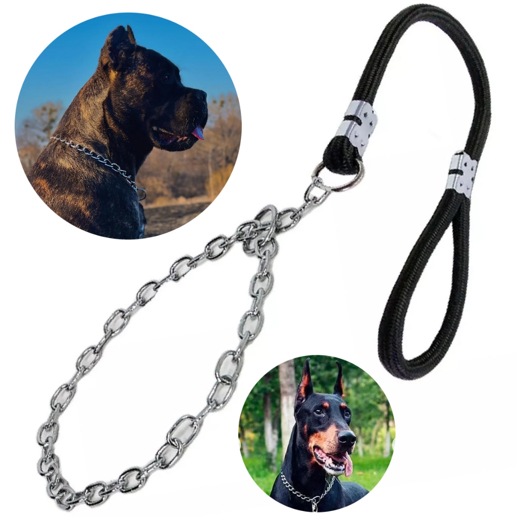 Coleira Corrente Pitbull Rotweiler Melhor Preço Cachorro Grande Passeio Anti-puxão em Oferta na Shopee