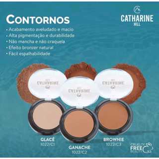 Contorno Facial Em Pó Bronzer Natural Acabamento Aveludado Não Craquela 6g - Catharine Hill em Oferta na Shopee