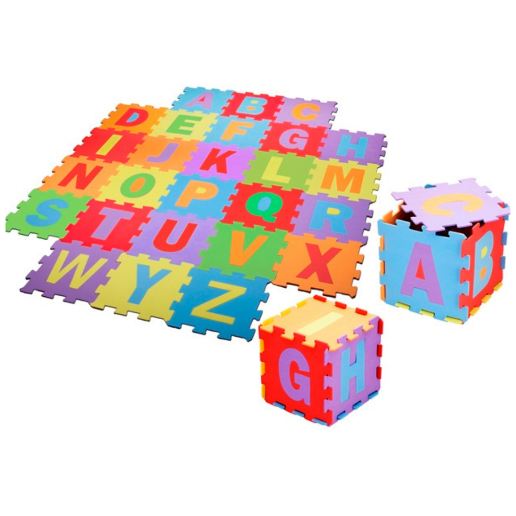 Alfabeto Eva 26 Peças Tapete Tatame Bebê Infantil Educativo 28 x 28 5mm EVAMAX