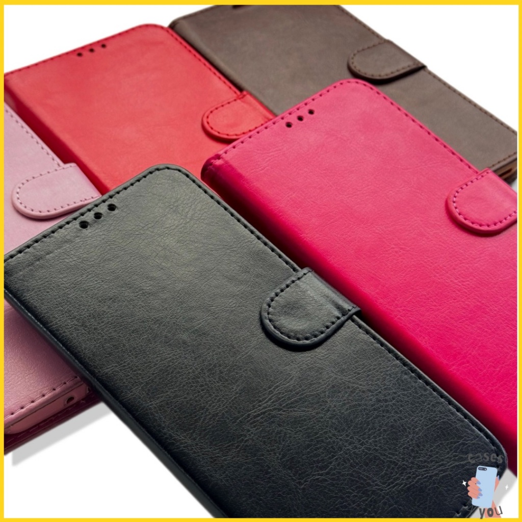 Capa Carteira de Couro Sintético Case Capinha Samsung Galaxy A35 A55 M15 M35 M55 5G Silicone Aveludada Protetora