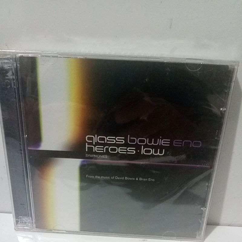Cd Duplo Philip Grass, David Bowie,Brian Eno Grass Bowie Eno Heroes.Low Lacrado de Fabrica Original