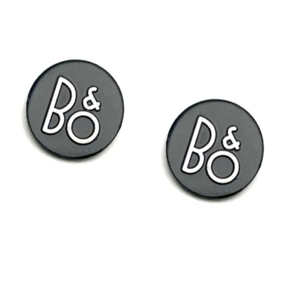 2u Emblema Aluminio Bang & Olufsen Falante Caixa Som Paredão