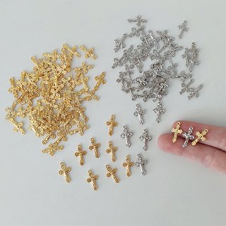 Mini Crucifixo 20 unidades para Terço Artesanato em Oferta na Shopee