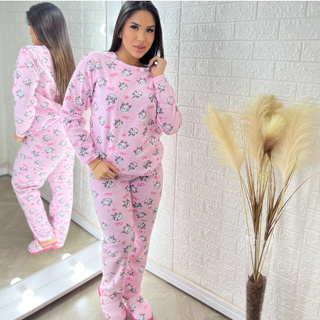 Narcizo Lingerie PIJAMA DE MANGA COMPRIDA SOFT envio imediato em Oferta na Shopee