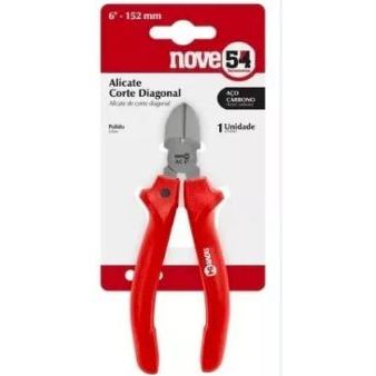 Alicate Corte 6 Polegadas Diagonal Nove54 Aço Carbono