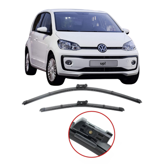 PAR Palhetas Limpador De Parabrisa Dianteiro Para Up! 2014 2015 2016 2017 2018 2019 em Oferta na Shopee