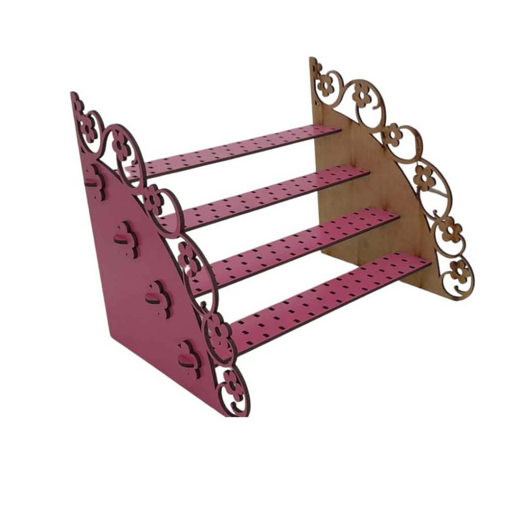 Detalhes do Porta Enfeite de Chimarrão ou Biscuit, Modelo Escada 4 Degraus