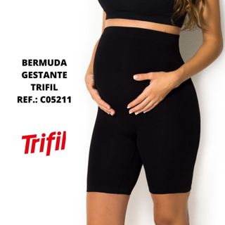 Short Bermuda Cintura Alta Original Trifil Maternidade Para Gestante Gravida Sem Costura 5211 em Oferta na Shopee