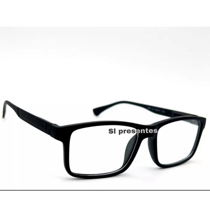 Armação Óculos de Leitura sem Grau Preto Emborrachado Flexível Descanso Gamer em Oferta na Shopee