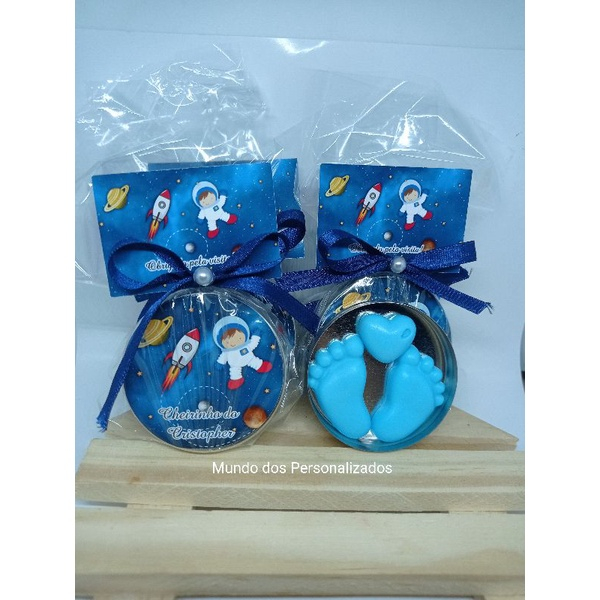 Kit 10 latinhas com par de Pezinhos e Mini coração lembrancinha de maternidade lembrancinha de festa