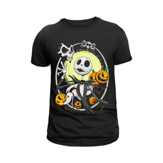 Camiseta Camisa Jack e Sally Infantil e Adulto 100% Algodao Blusa unissex Envio imediato